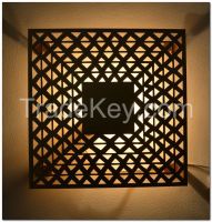 Patterned Moroccan Handcrafted Accented Wall Lamp