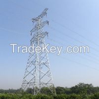 230KV Double Circuit Transmission Line Steel Tower