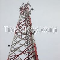 3 Legged Angular telecommunication Steel Tower