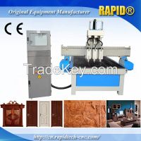 China Rd1325 Pneumatic Atc 3 Heads Wood Furniture Carving CNC Router Machine