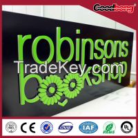 outdoor antiwind vacuum molding store signs, can be designed shapes
