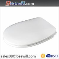Euro hot selling standard universal toilet seat with stainless steel hinges soft close