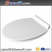 Duroplast/Urea soft close slim toilet seat with plastic hinges