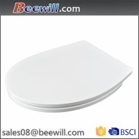 High quality antibacterial flat low profile Toilet Seats with reserved edge