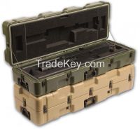 Rotomolded Waterproof Footlocker Single Lid Case Bookshelf Case SKB Wheeled Storage Shipping Case