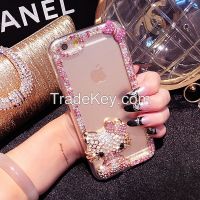 Sell Diamond Silicone anti drop phone case for iPhone