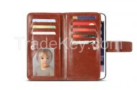 Sell Multi-function Wallet 7 Cards Leather Phone Case for iPhone