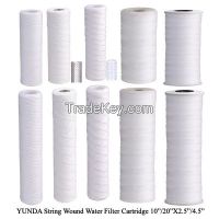 PP string wound water filter cartridge for water filter