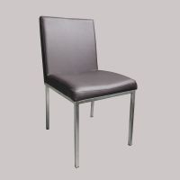 Stackable dining chair made of PU and stainless steel