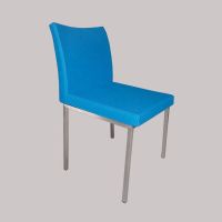 Fashion design cashmere fabric seat dining chair