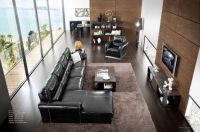 Italy design cow leather sofa set