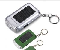 Solar Powered Keychain Flashlight