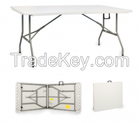 HDPE plastic rectangular folding table