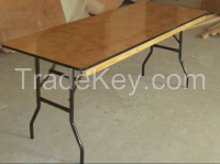 Wood Folding Rectangular Table