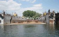 [FDK034] Non self-propelled floating dock 1200 mt