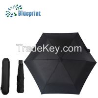 Black EVA case commercial promotional 3 folding umbrella