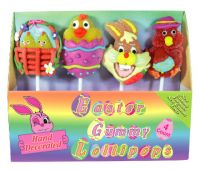 sweet Easter gummy lollipops candy,confectionery