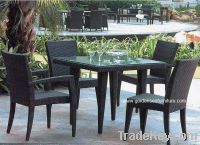 Jordan Outdoor discount rattan table and chairs for food court