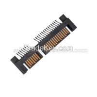 SATA connector 7+15 pins Male SMD