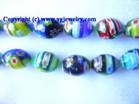 Sell millefiori glass beads, gemstone, semi-precious stone