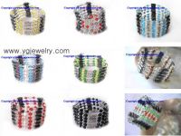 Sell Wrap magnetic hematite bracelets, & various jewelry beads