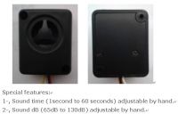 Machine sounder speaker with changable sound time.