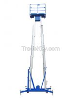 Double Mast Aluminum aerial work platform /mobile man lift