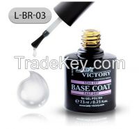 Lady Victory Fast Dry Soak Off Base Coat For Gel Polsih UV Gel L-BR-03 7.3ml