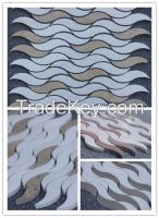 Carrara  White Crema Marfil see weave  Mosaic Tiles