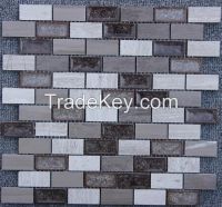 Silver Serpeggiante and Striation Elegant Mosaic