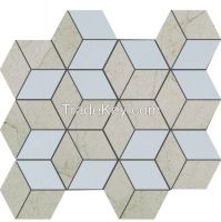 Sivec White and Beige Mosaic