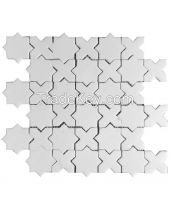 Sivec White Snowflake Mosaic