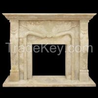 White Onyx Fireplace