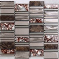 Stone and Metal Mix Glass Mosaic Special Design PFHKS46