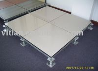 raised floor with tile laminated