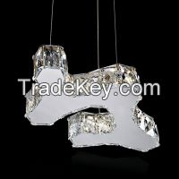 modern led crystal pendant light