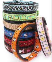 Pet Supplies Colorful Floral Printed Nylon Puppy Adjustable Dog Collar Harness