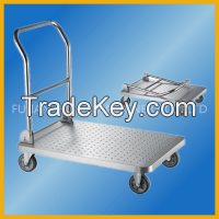 Sheet Metal Platform Cart Hand Trolley Folding Trolley