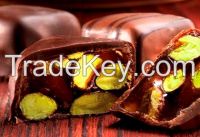 Chocolate Covered Turkish Delight with Pistachio