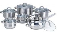 HEIM CONCEPT W-001 12pcs stainless steel waterless cookware set