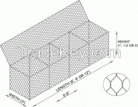 Mesh wire 2.7mm / gabion wall Box