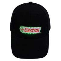 Fashion Fiber Flash Baseball Cap or With LED Lights