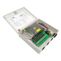 60W centralized power supply box 9channels AC to DC power supply 9 output for CCTV camera