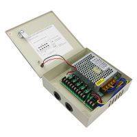 60W centralized power supply box 5channels AC to DC power supply 5 output for CCTV camera