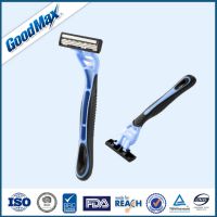 Triple Blade Disposable Razor with Lubricant
