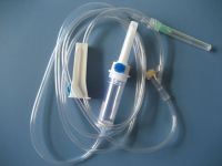 disposable infusion set with injection