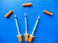 disposable insulin syringe for single use