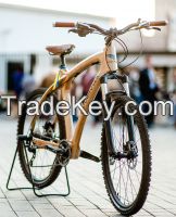 MTB- bicycle with wooden frame