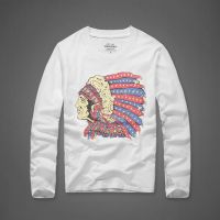 2017 fashion trend round neck long sleeve Indian pattern men's T-shirt