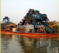 High efficient gold selecting dredger for sale